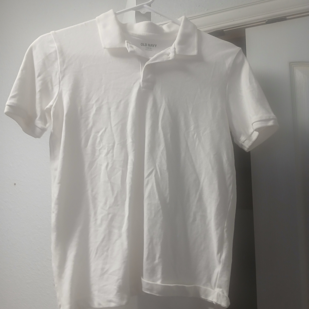 Old Navy Men's Crisp White Polo Shirt